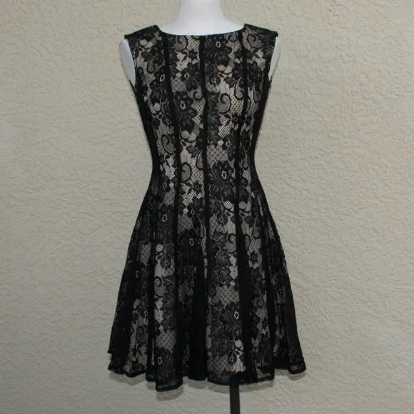 knee length dresses for ladies Can’t Miss This Terracotta Multi Floral Embroidered Lace Mini Dress